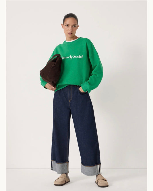 MSR CLOTHING ARTICLE 5716 Moderately Social Graphic Sweatshirt