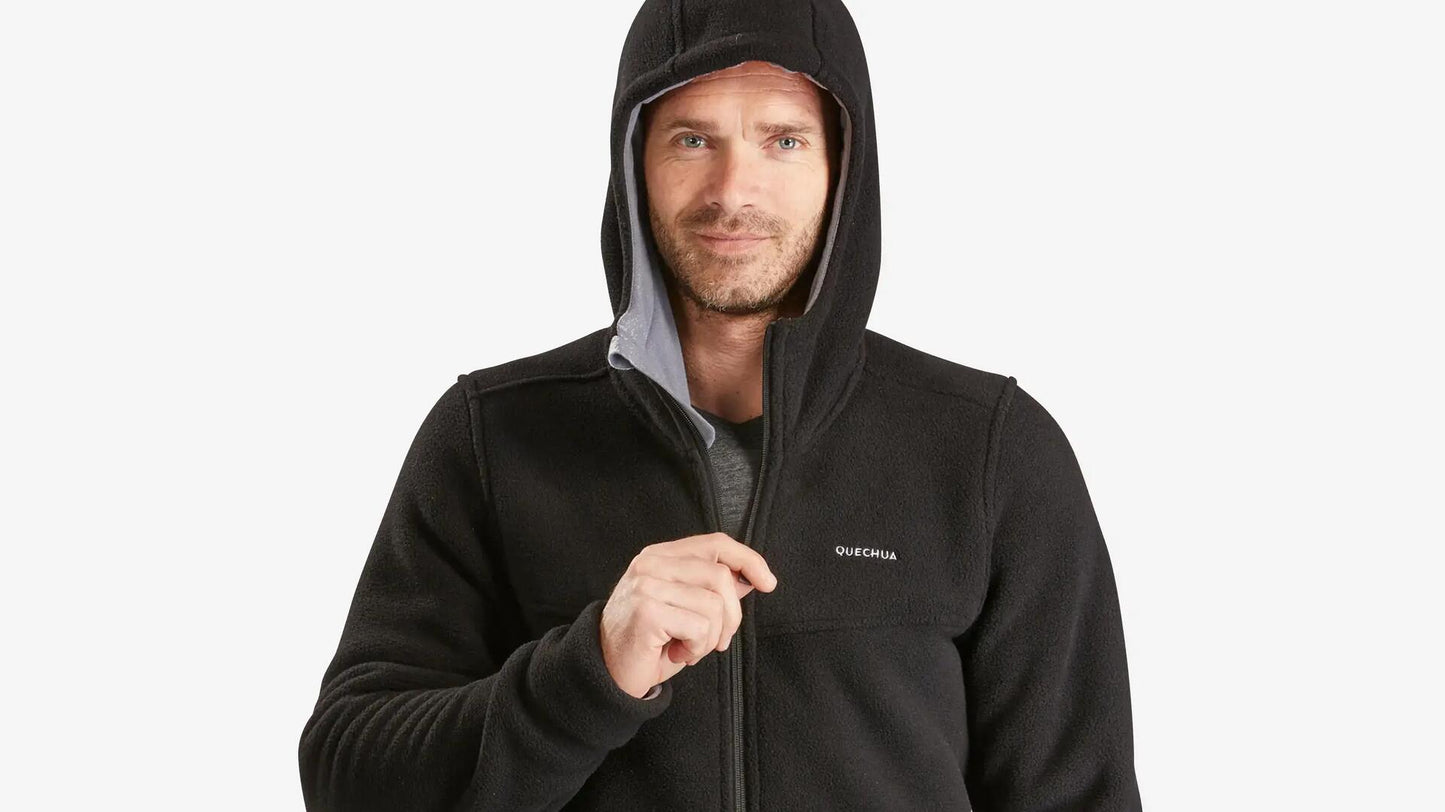 MSR CLOTHING ARTICLECLE 5713 Men’s warm hiking fleece jacket, NH500 - Black